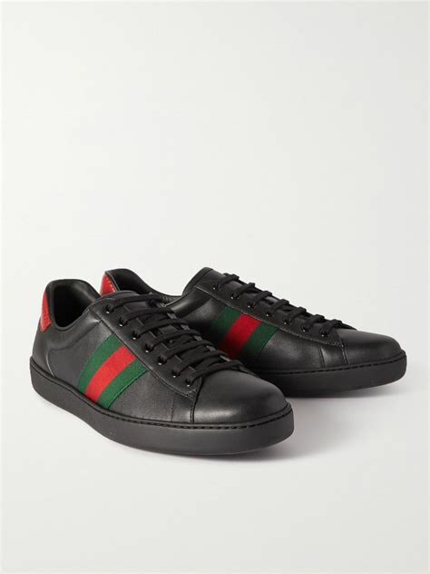 Gucci ace watersnake trim